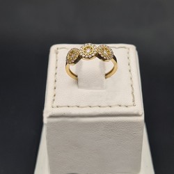 Золотое кольцо с цирконием арт. 010423.12.07